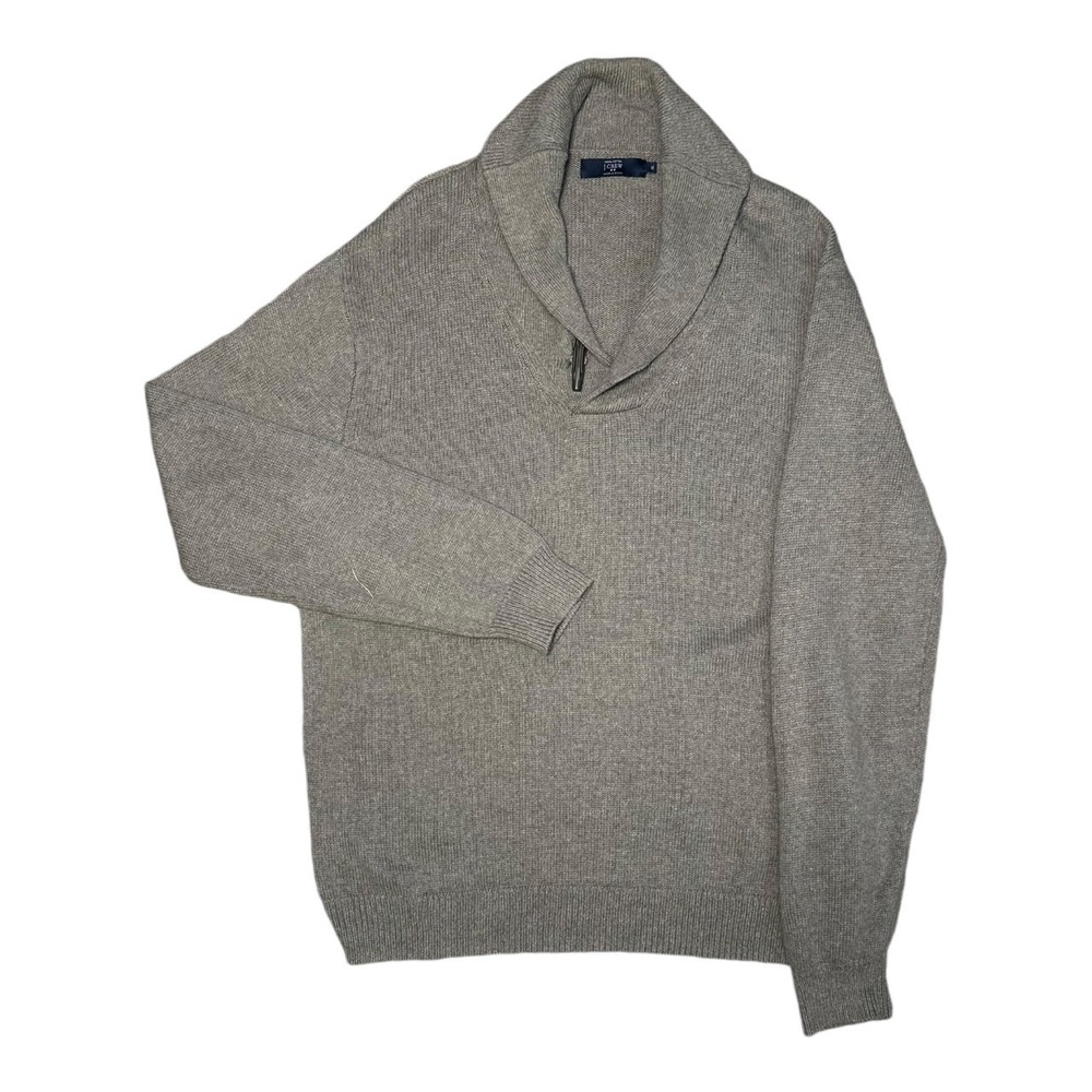 J.‎ Crew Mens XL Beige Shawl Collar Pullover Sweater